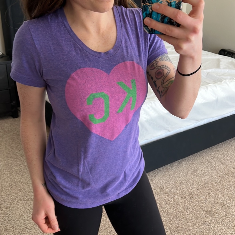 Purple pink green Charlie hustle